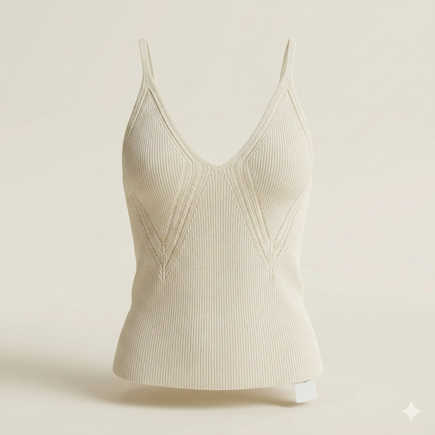 Jil Sander Cream Knitted Camisole Top - DE 38 (UK 12)