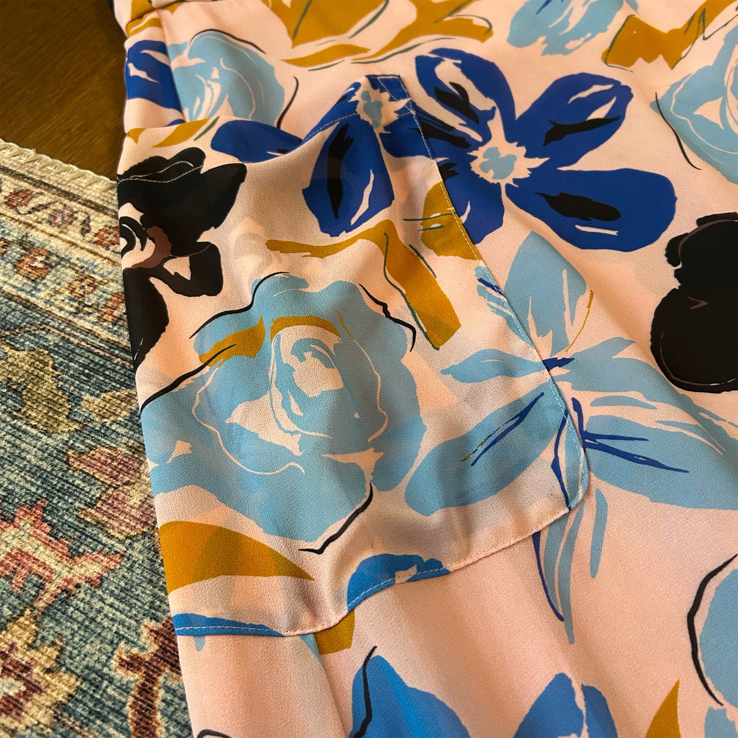 Brøgger Bold Floral Midi Wrap Skirt - UK 14