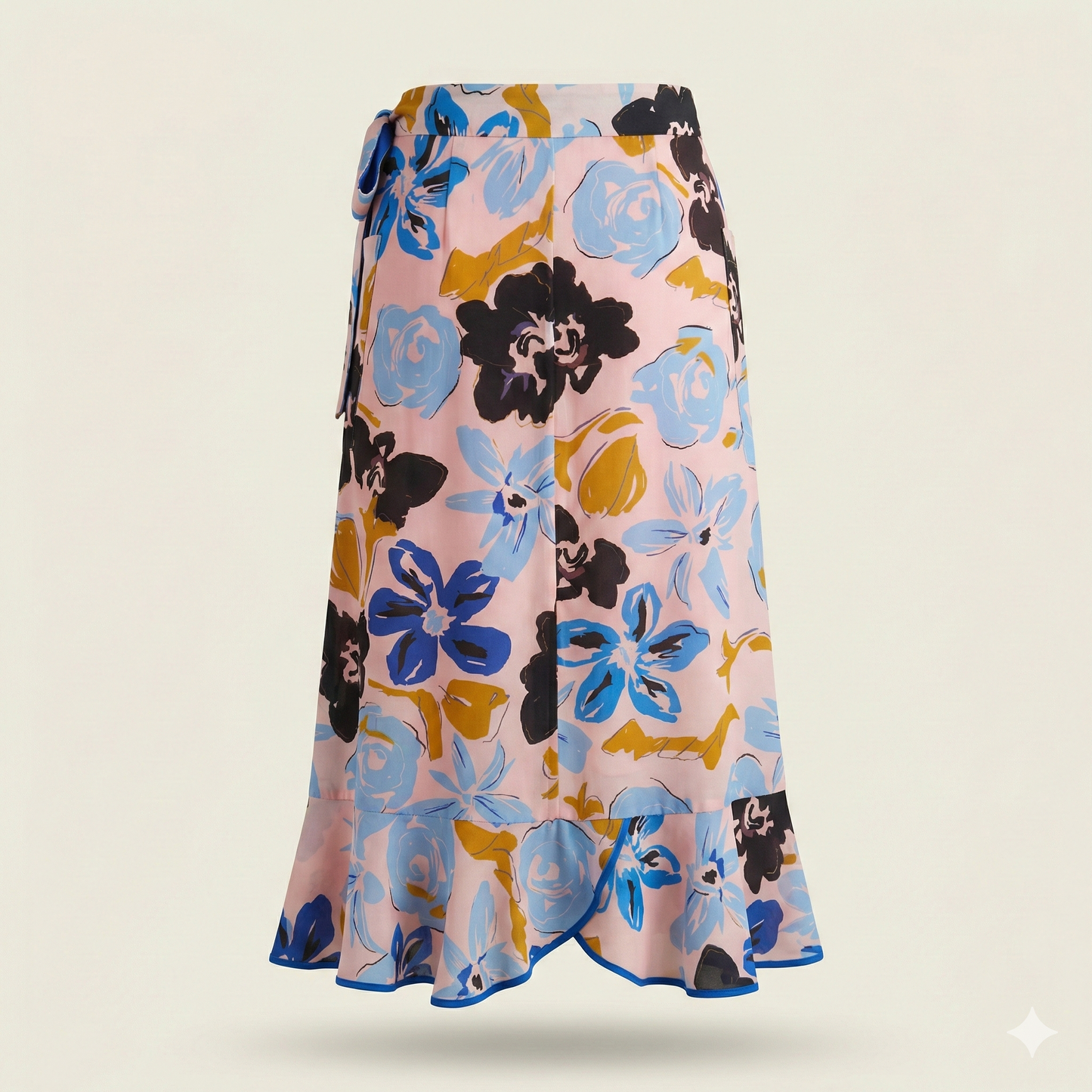 Brøgger Bold Floral Midi Wrap Skirt - UK 14