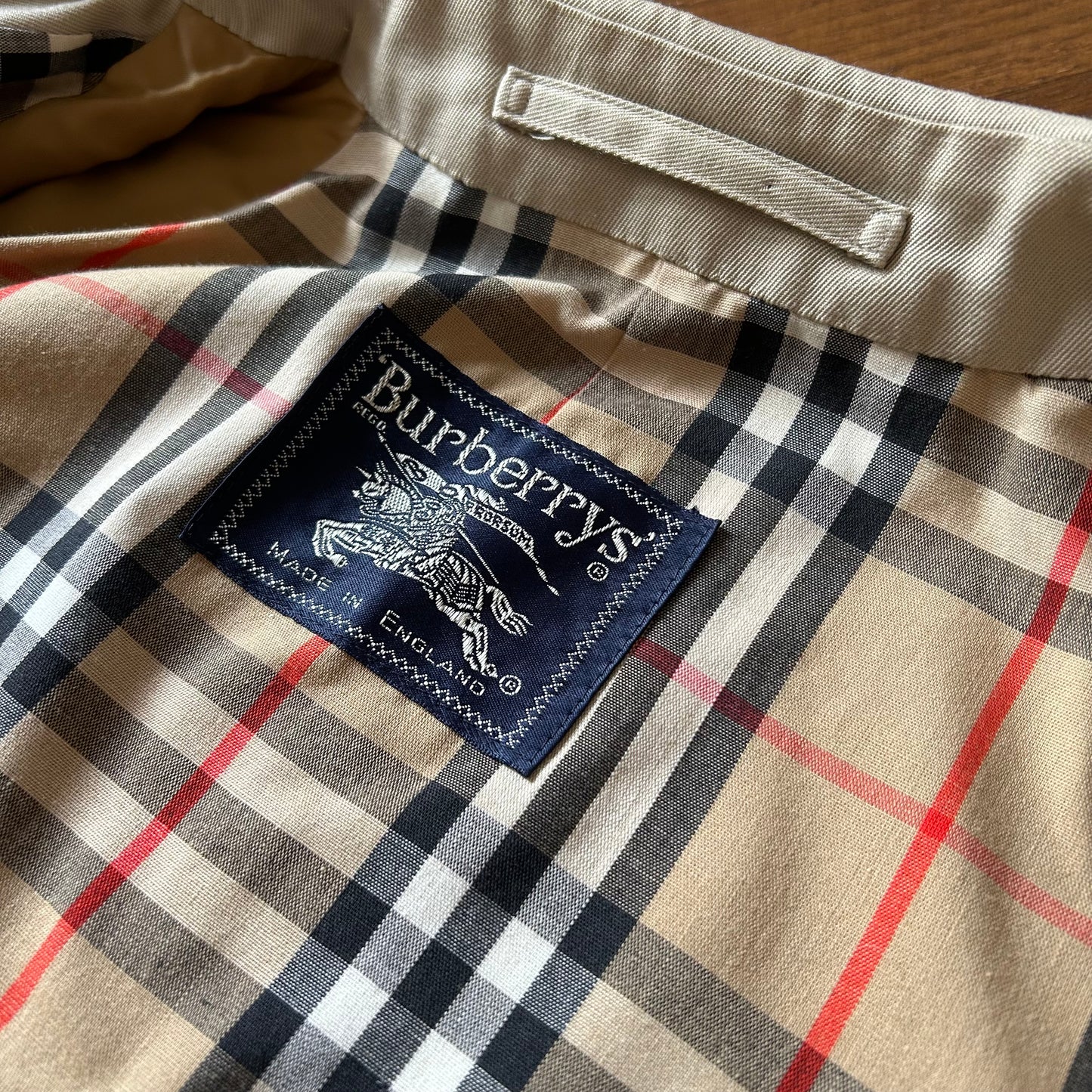 Vintage Burberrys' Stone Balmacaan Trench Coat - UK 10 (Oversized Fit)