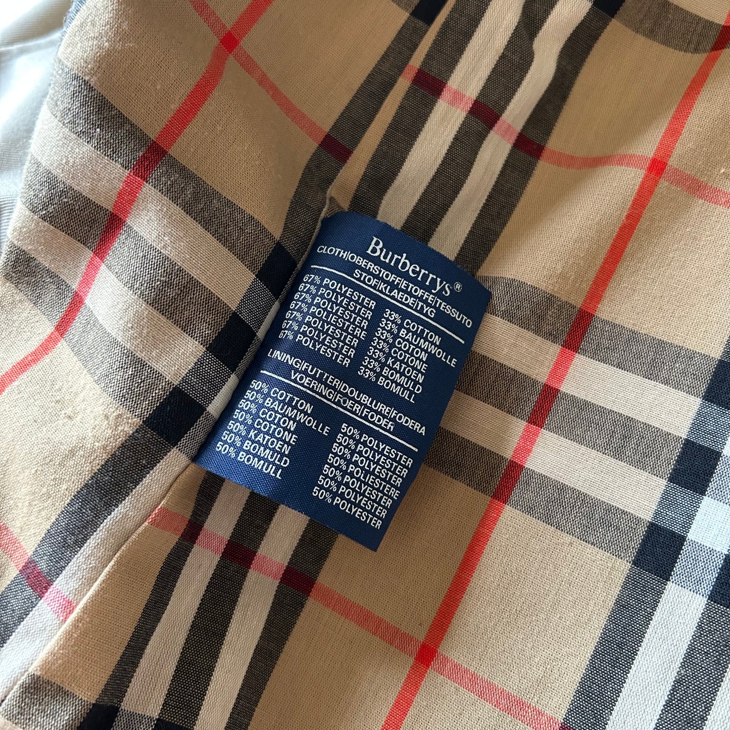 Vintage Burberrys' Stone Balmacaan Trench Coat - UK 10 (Oversized Fit)