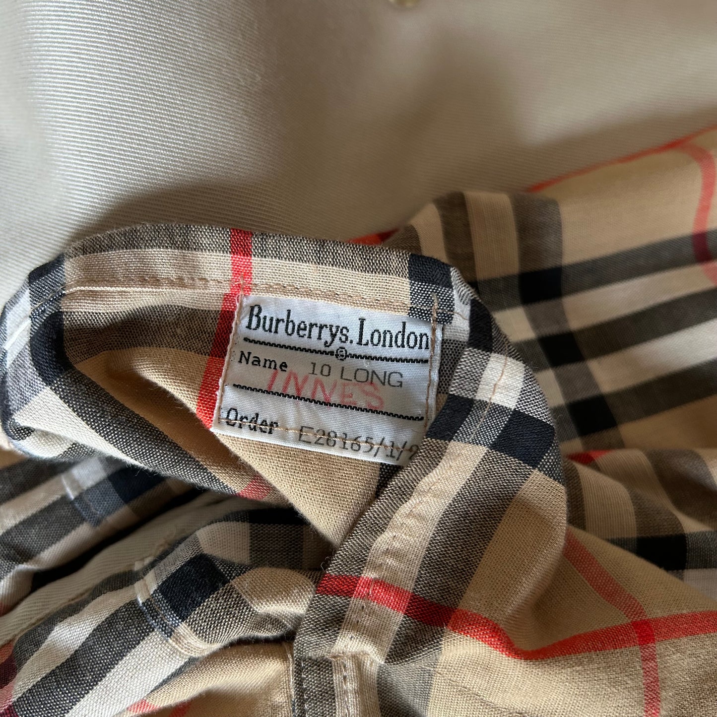 Vintage Burberrys' Stone Balmacaan Trench Coat - UK 10 (Oversized Fit)