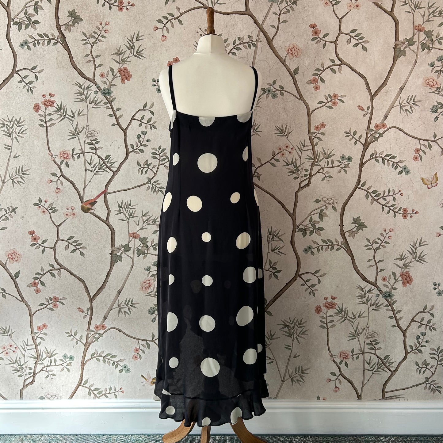 Georges Rech Vintage Silk Polka Dot Dress - IT 42 (UK 10)