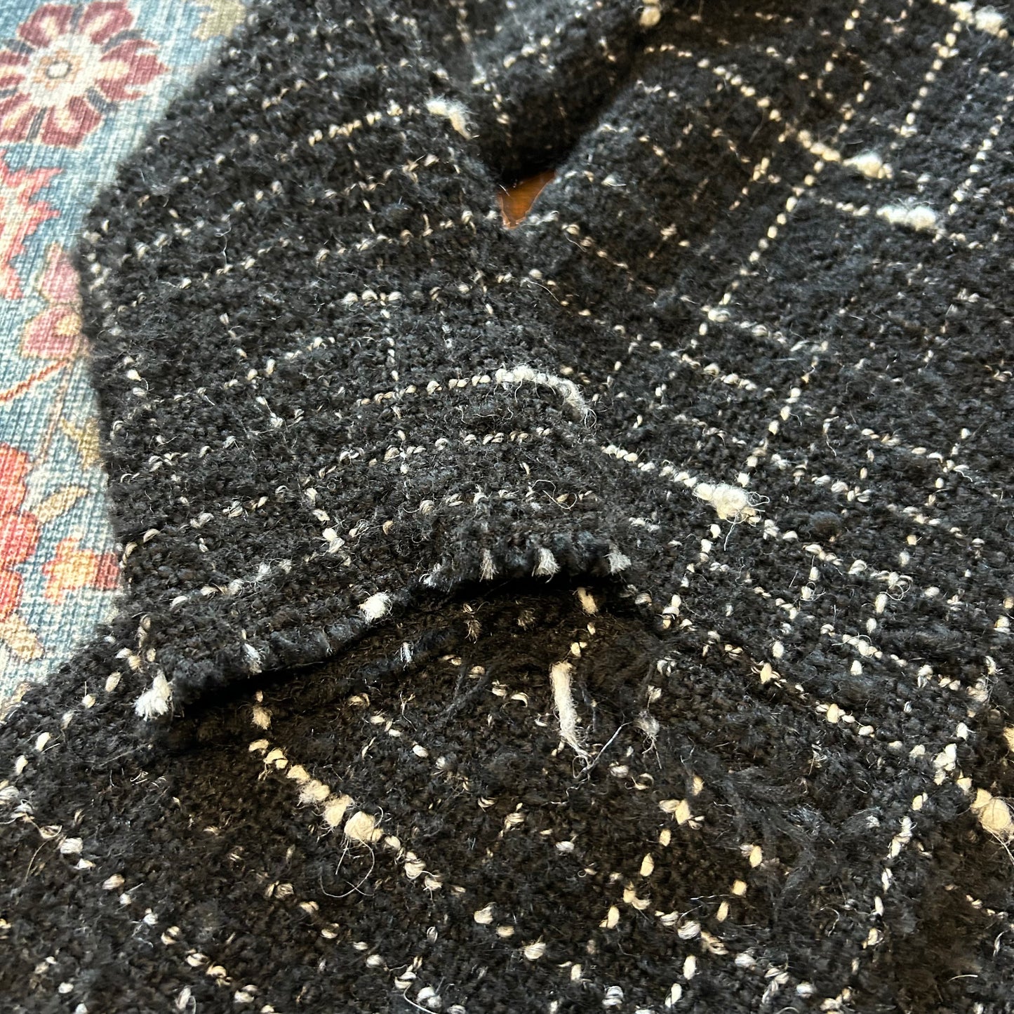 IRO Black Boucle Tweed Jacket - FR 40 (UK 10 12)