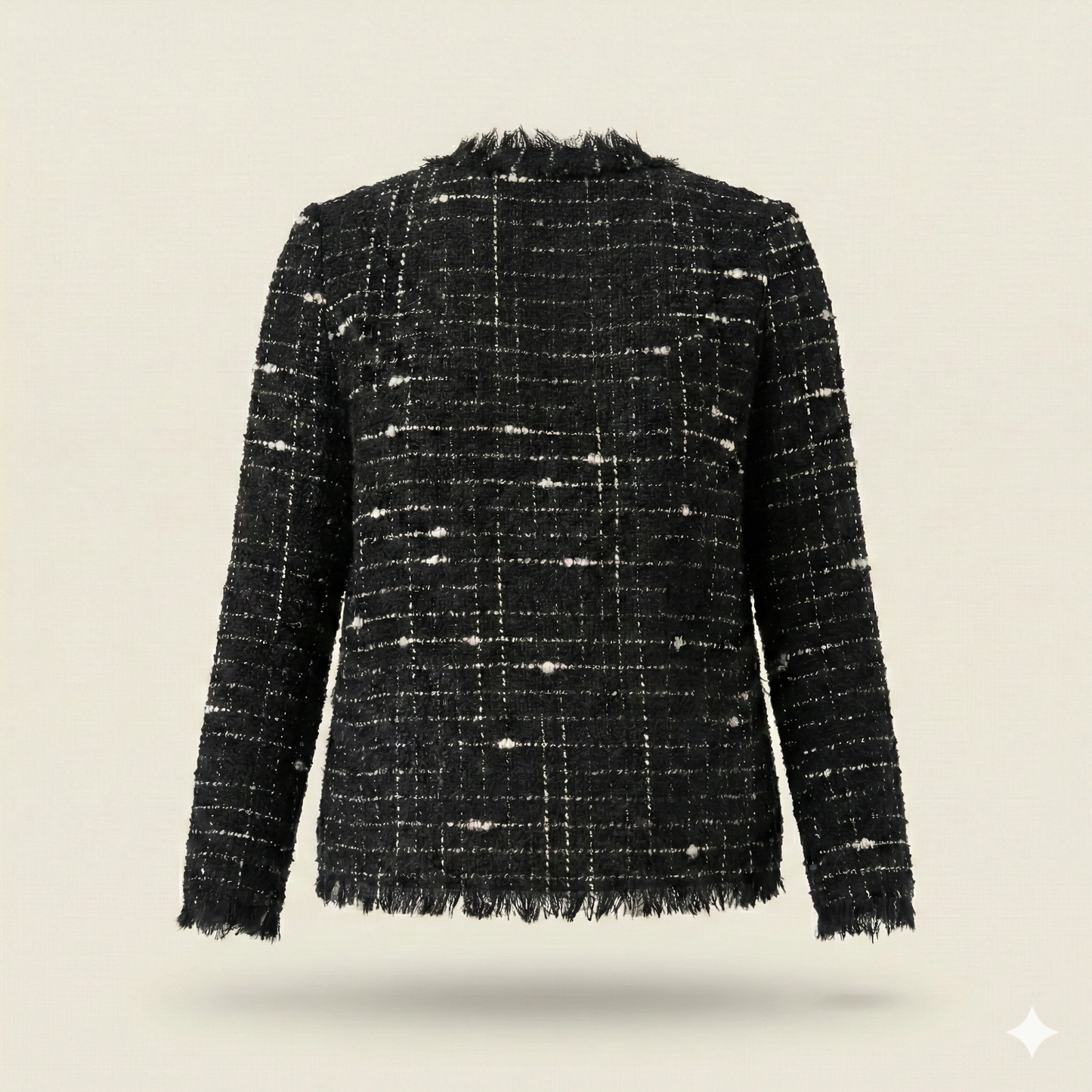 IRO Black Boucle Tweed Jacket - FR 40 (UK 10 12)