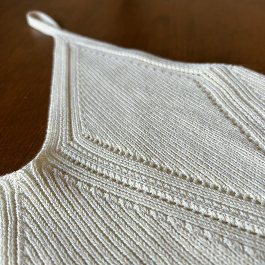 Jil Sander Cream Knitted Camisole Top - DE 38 (UK 12)