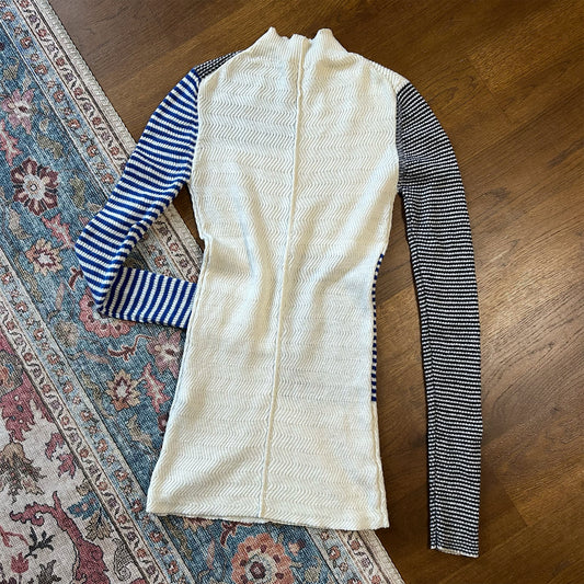 By Malene Birger Patchwork Fine Knit Jumper - Small (UK 8)