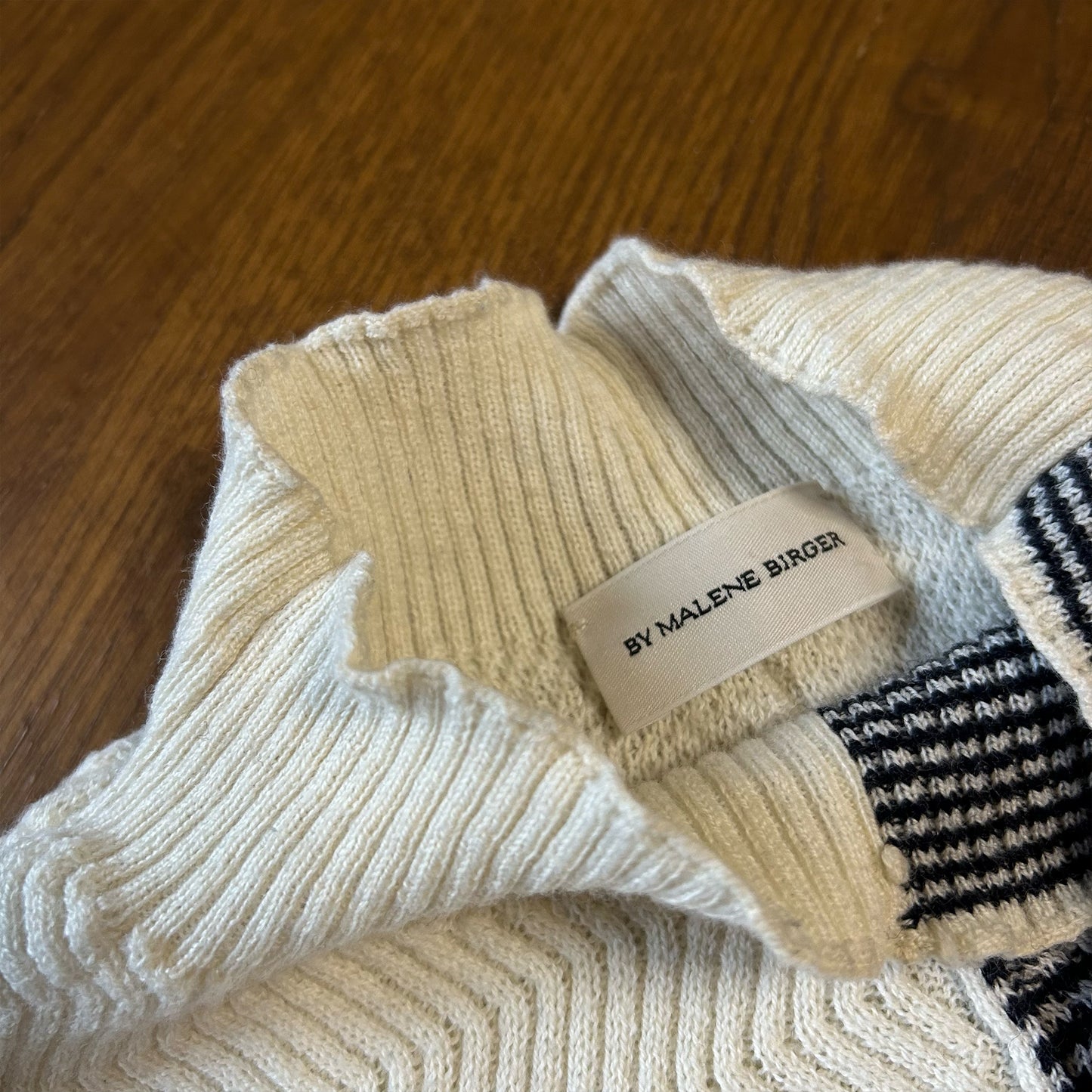 By Malene Birger Patchwork Fine Knit Jumper - Small (UK 8)