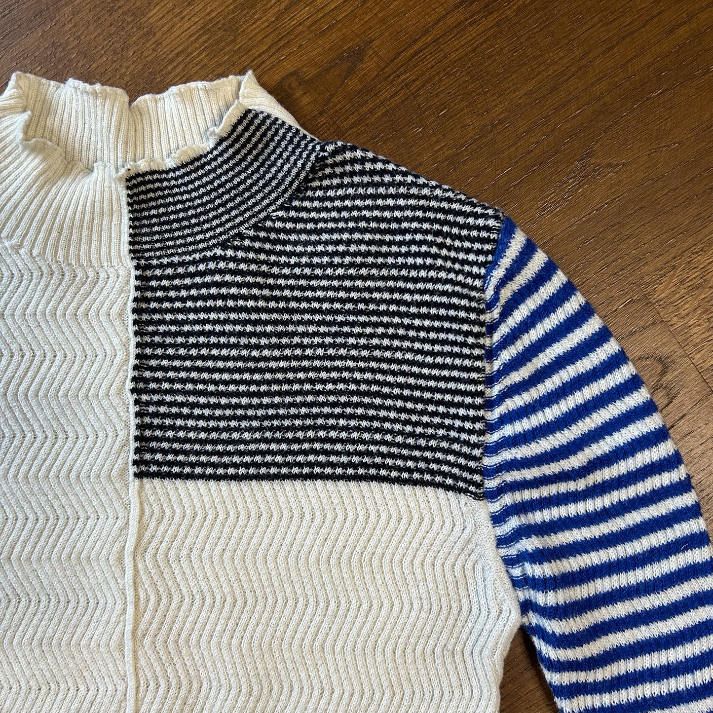 By Malene Birger Patchwork Fine Knit Jumper - Small (UK 8)