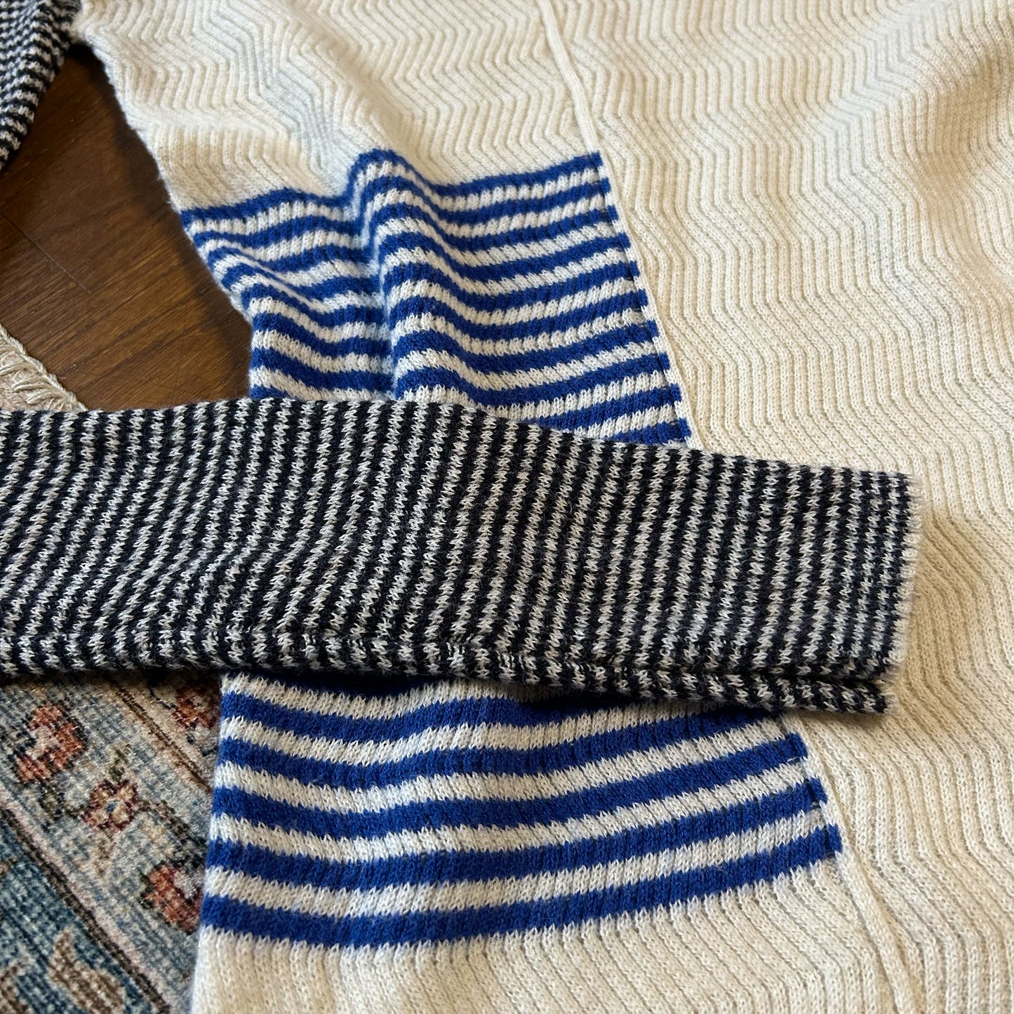 By Malene Birger Patchwork Fine Knit Jumper - Small (UK 8)