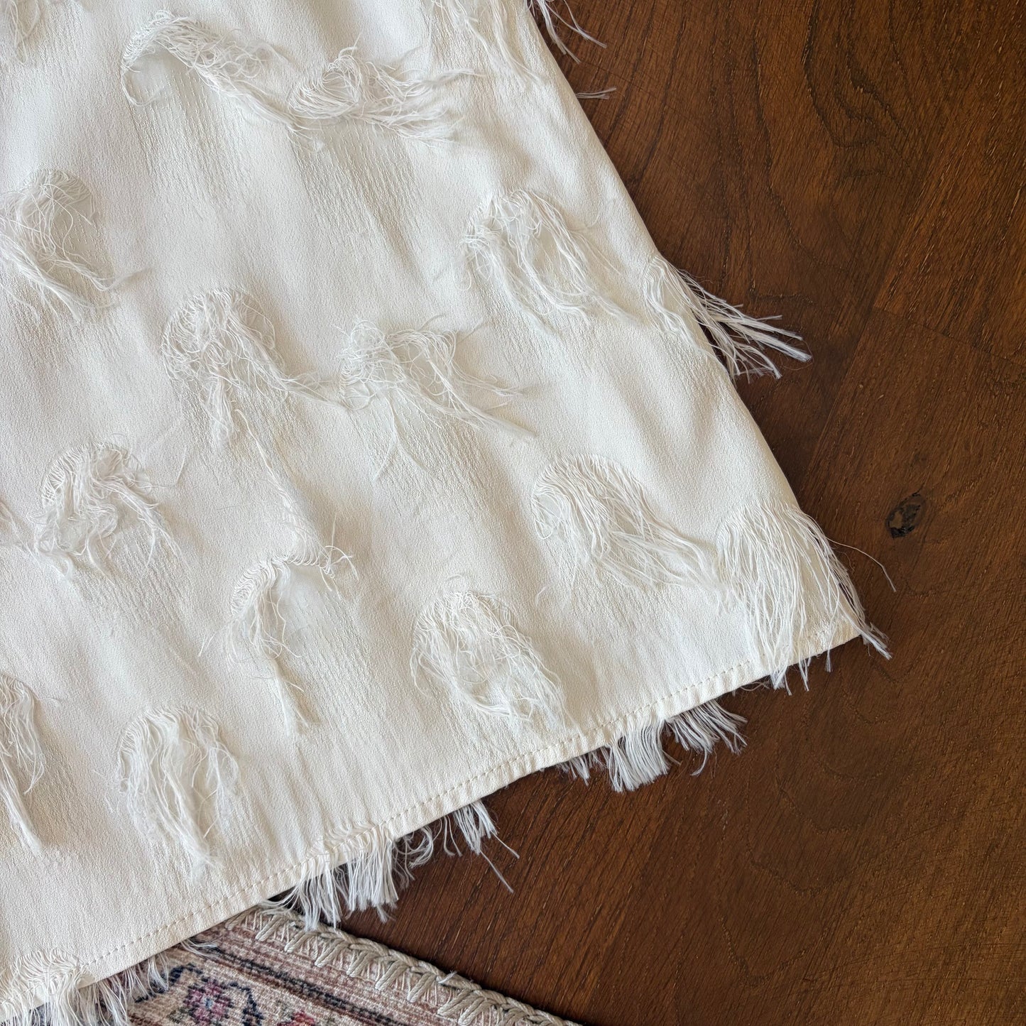Marella Cream Eyelash Textured Top - UK 8 / 10