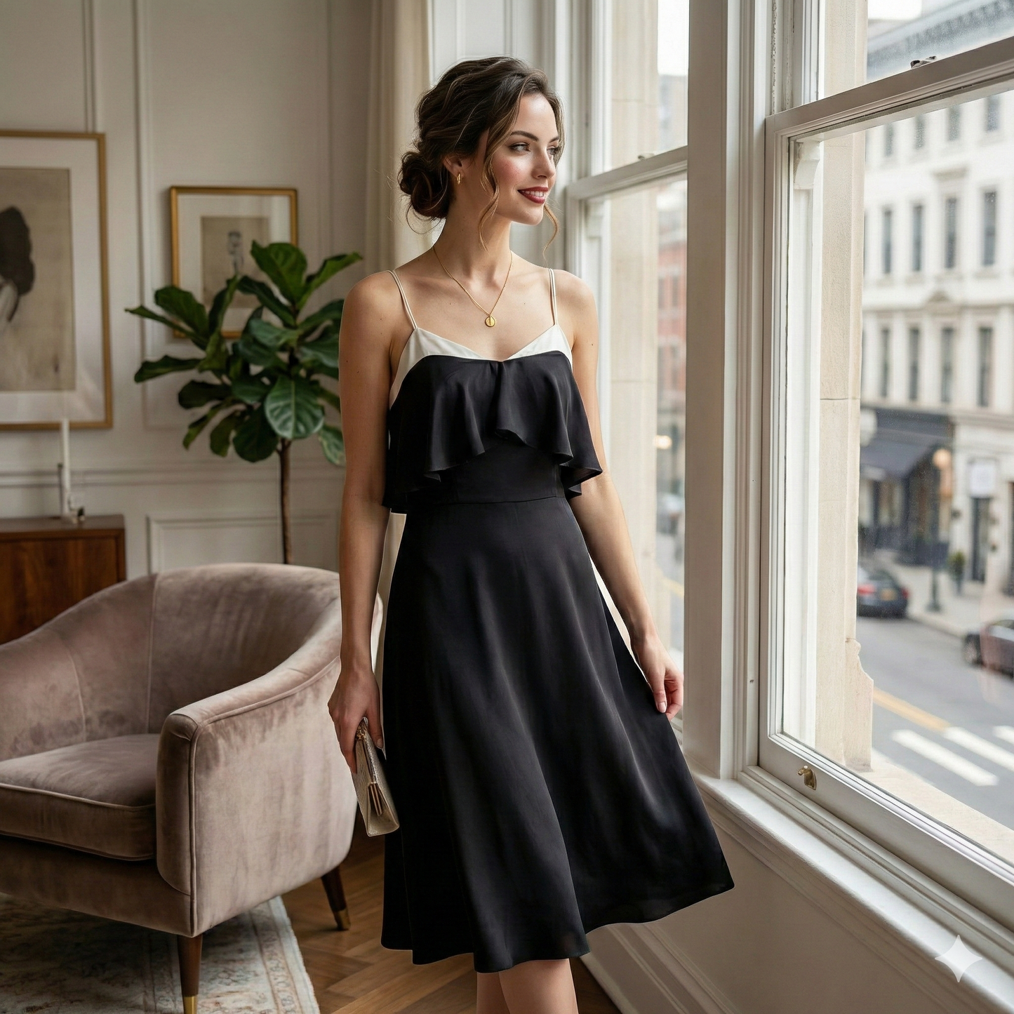 Paul Smith Black Label Monochrome Silk Dress - EU 44 (UK 8 10 12)