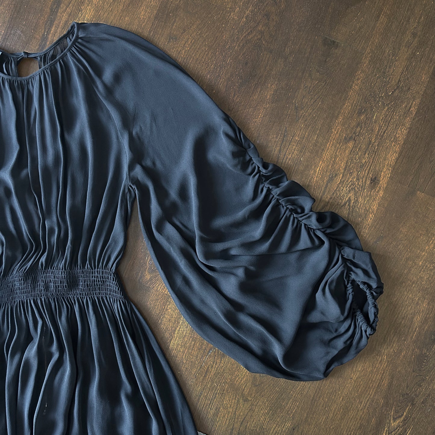 Rochas Paris Dramatic Balloon Sleeve Sheer Midaxi Dress - IT 42 (Uk 10 12)
