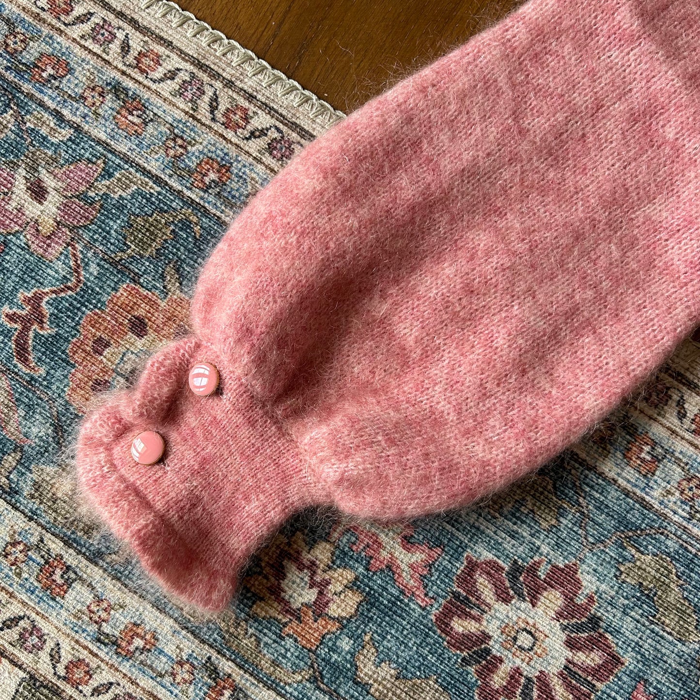 Sèzane Mohair Blend Cardigan in Rose - Medium (Uk 10 12) - With Tags