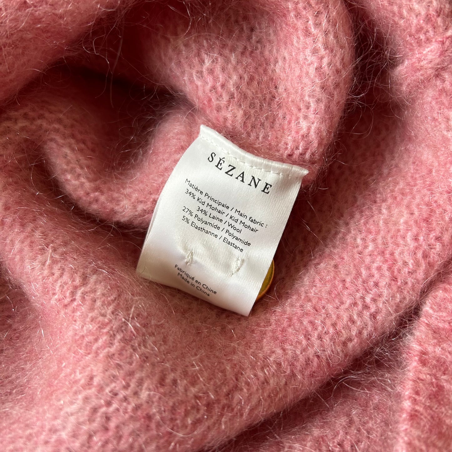 Sèzane Mohair Blend Cardigan in Rose - Medium (Uk 10 12) - With Tags