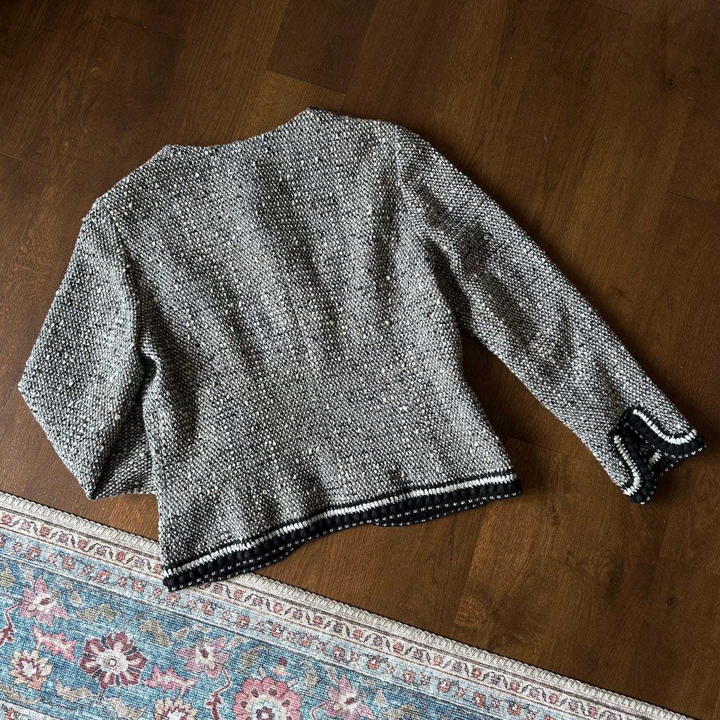 St. John Couture Tweed Jacket With Silk Lining - US 10 (UK 14)