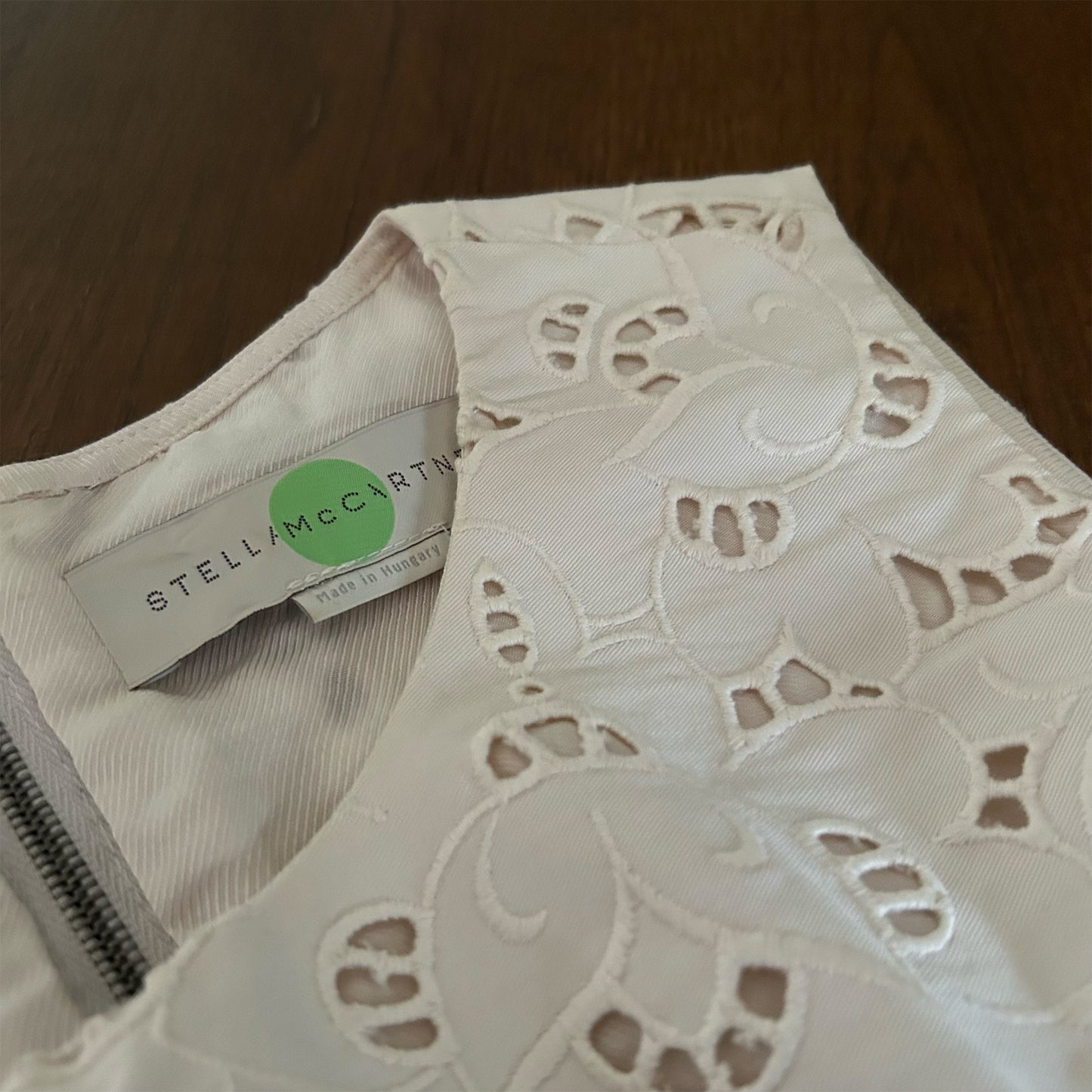 Stella McCartney Ecru Broderie Anglaise Dress - IT 40 (UK 8)