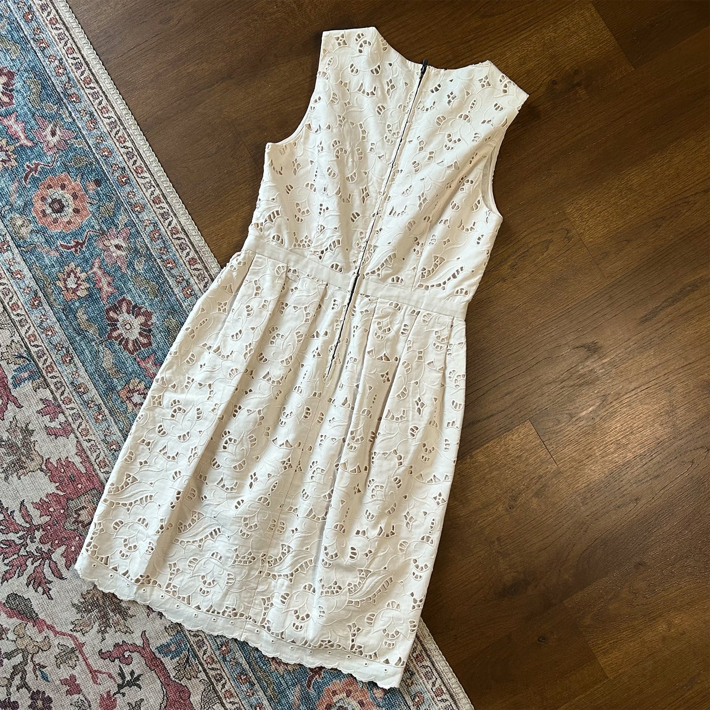 Stella McCartney Ecru Broderie Anglaise Dress - IT 40 (UK 8)