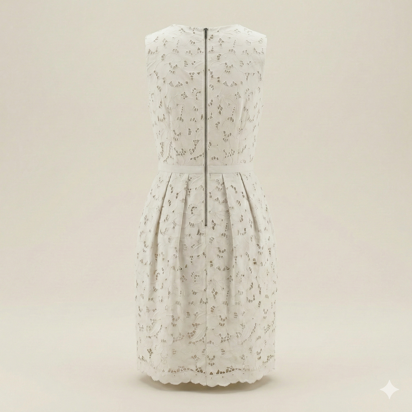 Stella McCartney Ecru Broderie Anglaise Dress - IT 40 (UK 8)