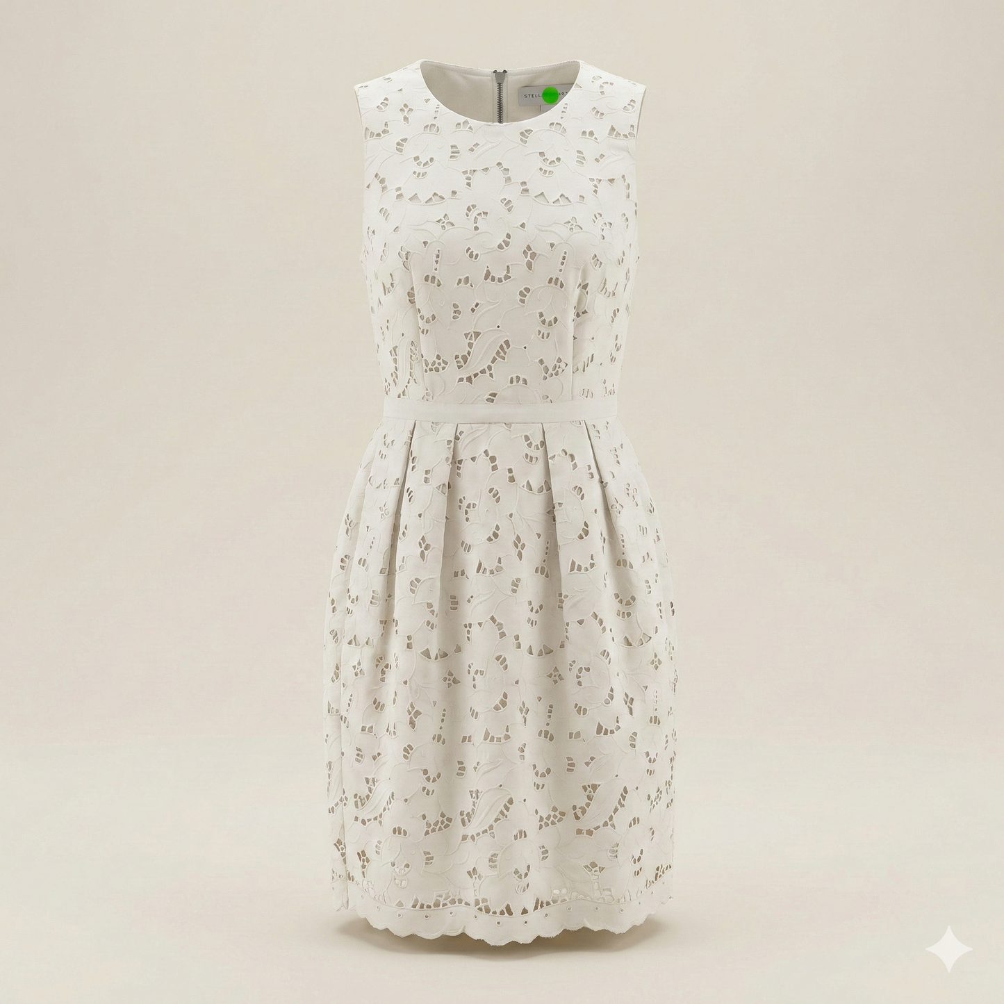 Stella McCartney Ecru Broderie Anglaise Dress - IT 40 (UK 8)